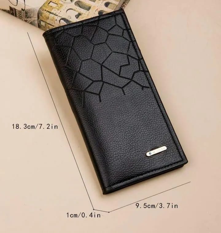 Premium Leather Wallet for Men – Stylish Croc Texture
